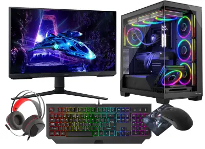 VIST Stellar Ryzen 7 8700F RTX 5060Ti 32GB SSD 1TB WIFI LCD 24 180Hz W11
