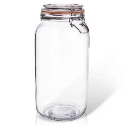 Patentiran steklen kozarec s sponko 2 l