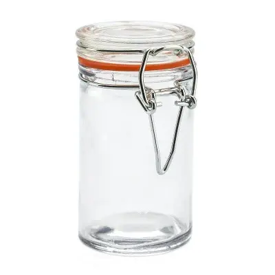 Patentiran steklen kozarec s sponko 70 ml