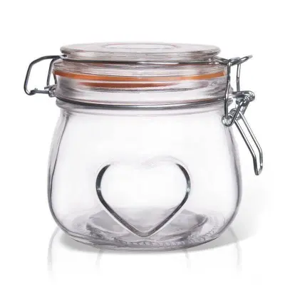 Patentiran steklen kozarec s sponko 500 ml