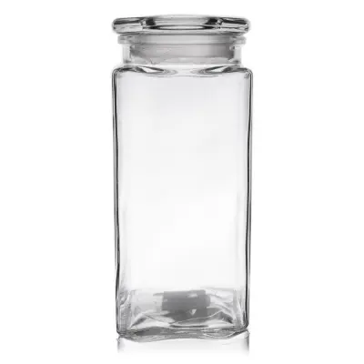 Kvadratna steklena posoda za hrano 1,8 l