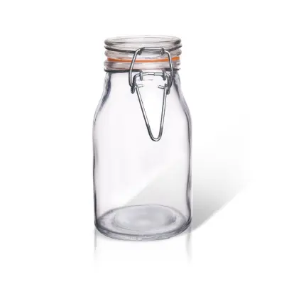 Patentiran steklen kozarec s sponko 200 ml