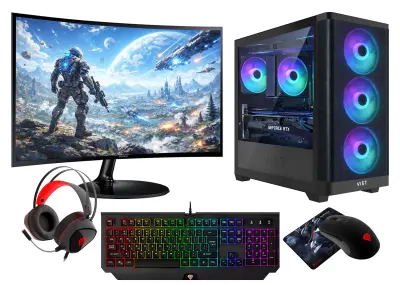 VIST PC Gaming Ryzen 7 7700 - RAM 32GB - RTX 5070 - SSD 1TB M.2 - LCD 27 - W11 Pro