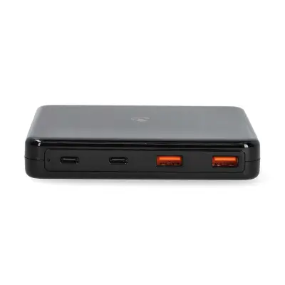 Nedis, Namizni polnilnik PD 65W 2 USB-A/2 USB-C Ultrakompaktni GaN, Črna