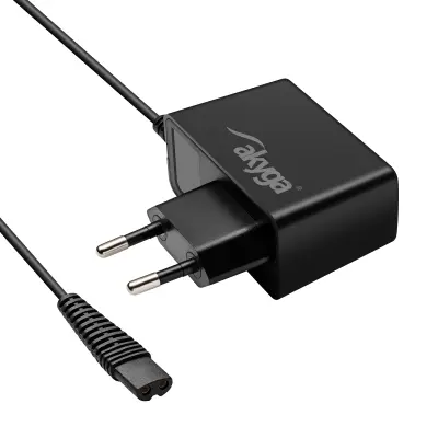 Akyga, Polnilec za Braun Series 9 in 8 in 7 in 5 in 3 in 1 12V 4,8W, Črna