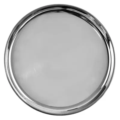 Okrogel jeklen servirni pladenj 23 cm
