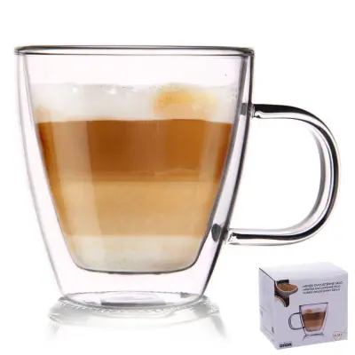Dvostenski termo kozarec za latte DOUBLE 180 ml