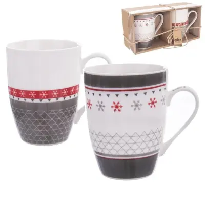 Porcelanaste skodelice 340 ml 2 kosa.