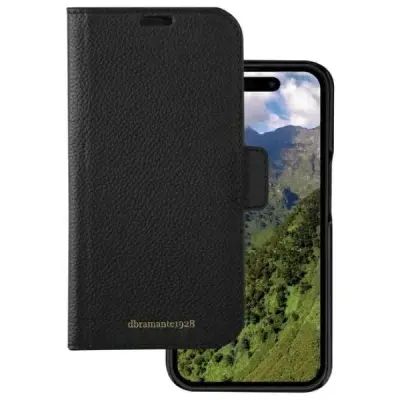 DBRAMANTE 1928 USNJENA OVITEK 2V1 DENARNICA ZA IPHONE 15 MAGNETNO ZAPIRANJE