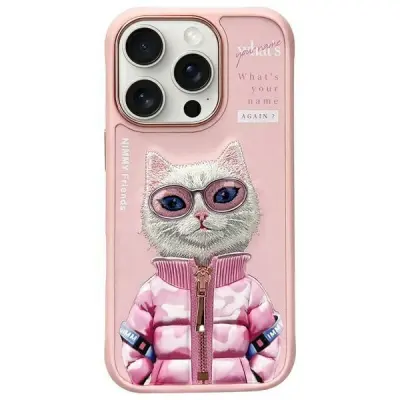 OVITEK NIMMY ZA IPHONE 16 PRO 6.3 S TEMO MAČKE COOL CUTE 2.0 ELEGANTNA ZAŠČITA