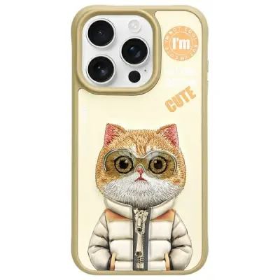 OVITEK NIMMY ZA IPHONE 15 PRO 6.1 MAGNETNI OVITEK ZAŠČITA COOL&CUTE CAT