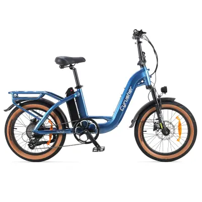 Električno kolo Cyrusher Nova s ​​prestavo, 250 W senzor navora, 36 V 15 Ah, 8 prestav, modro