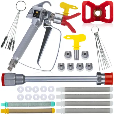 ROSFIX SET BRIZGALNA PIŠTOLA 517 Z GLAVO, LANCA 30 CM, FILTRI, USMERNIKI | 248 BAR, 1/4", 7/8", 60/100/30 MESH