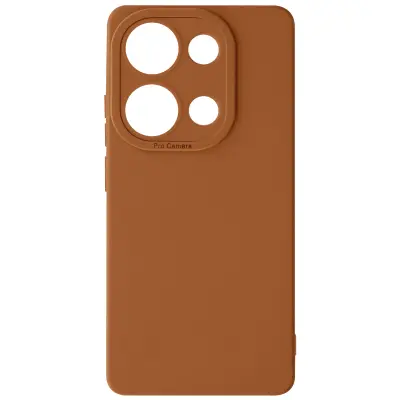 Ohišje za Xiaomi Redmi Note 13 Pro 4G Zaščitena kamera s podlogo, Svetlo rjava