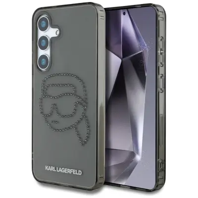 ETUI KARL LAGERFELD LOGO GLAVA KARL Z RINESTANKI ZA SAMSUNG GALAXY S25