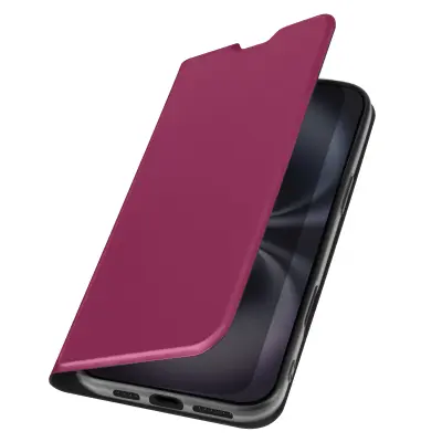 Ohišje za iPhone 16 Plus Soft touch Nosilec kartice Nosilec videoposnetka, Bordeaux