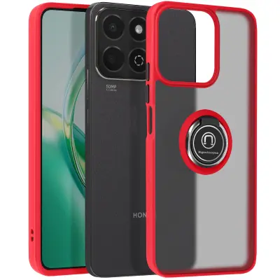 Ohišje za Honor 200 Smart Metal Ring Video podpora, Rdeča