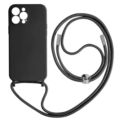 Vrvno ohišje za iPhone 13 Pro Mehak dotik, Črna