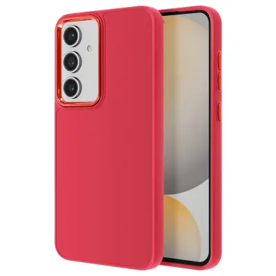 Ohišje za Samsung Galaxy S24 FE Silikon Contour Camera Metallic, Rdeča