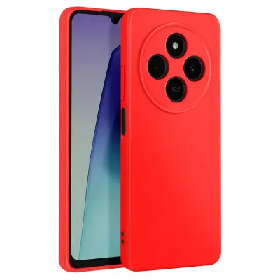 Ohišje za Xiaomi Redmi 14C Poltrdi Mehak dotik Proti sledenju, Rdeča