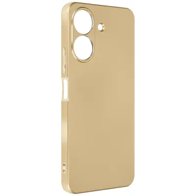 Silikonski ovitek Xiaomi Redmi 13C z zlato kovinsko prevleko, Zlata