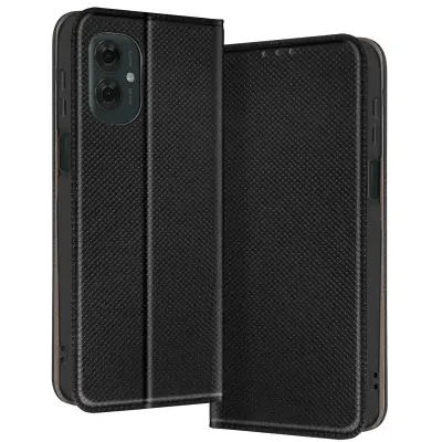 Ohišje za Motorolo Moto G55 Ohišje za kartico in video držalo, Črna
