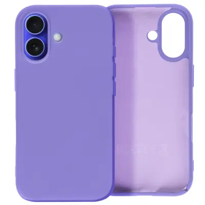Ohišje za iPhone 16 Plus Poltrdno Soft-touch proti praskam, Vijolična