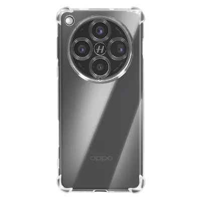 Ohišje za Oppo Find X8 Pro odporno na udarce ojačani vogali, Prozorno