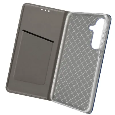 Torbica s preklopom za Samsung Galaxy A15 Imetnik magnetne kartice, Modra noč