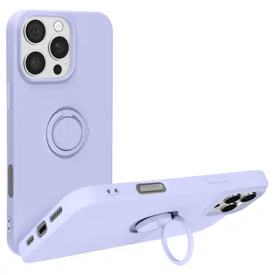Ohišje za iPhone 16 Pro Max Bague Support Silikonsko prilagodljivo, Lavanda