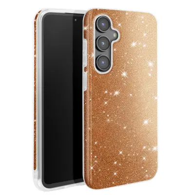 Ohišje z bleščicami za Samsung Galaxy S23 FE Odporen na udarce Glitter, Zlata