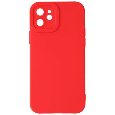 Ohišje za iPhone 11 Zaščitena kamera s podlogo, Rdeča