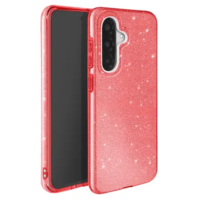 Ohišje z bleščicami za Samsung Galaxy A36 Odporen na udarce Glitter, Rdeča