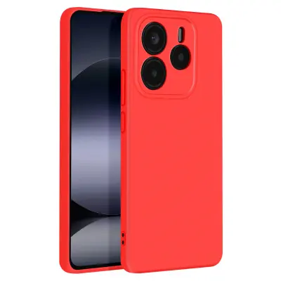Ohišje za Xiaomi Redmi Note 14 5G Poltrdi Mehak dotik Proti sledenju, Rdeča