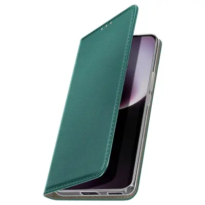 Honor Magic 7 Lite ovitek z zaklopko Magnetno stojalo za denarnico, Zelena