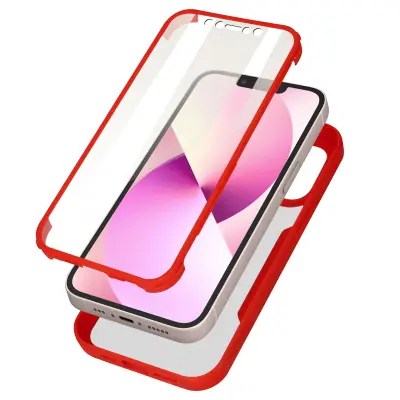 Ohišje za iPhone 13 Intégrale Bi-matière, Rdeča
