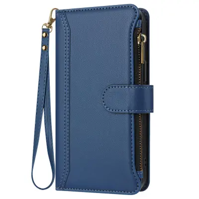 Etui za denarnico Oppo A5 Pro z odstranljivo zanko. Magnetno zapiranje, Modra