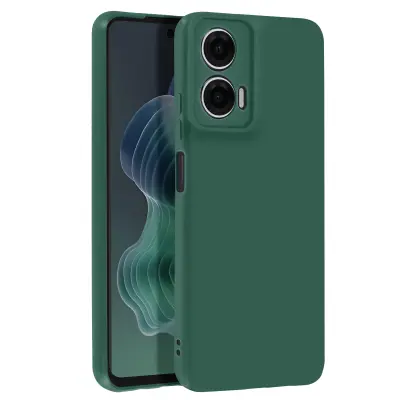 Ohišje za Motorola Moto G35 Silikonsko mehko mat, Temno zelena