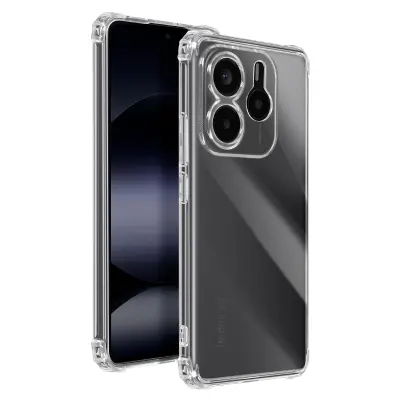 Ohišje za Xiaomi Redmi Note 14 5G Odporno na udarce Fleksibilni ojačani vogali, Prozorno