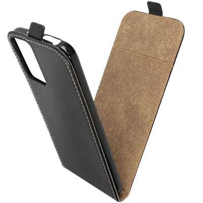 Etui za Xiaomi Redmi Note 12S Vertical Flip z držalom za kartice, Črna