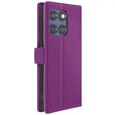 Ohišje za denarnico Motorola Edge 60 Fusion z magnetnim trakom, Vijolična