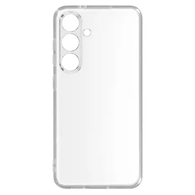 Ovitek za Samsung Galaxy S24 s kamero zaščiten silikonski tanek, Prozorno