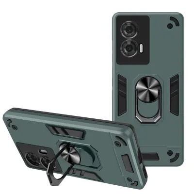 Ohišje za Motorola Edge 50 Fusion Anti-Shock Support Ring, Temno zelena