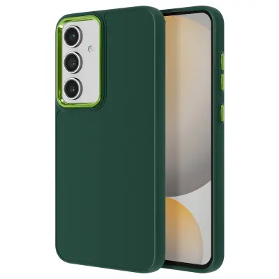 Ohišje za Samsung Galaxy S24 FE Silikon Contour Camera Metallic, Temno zelena