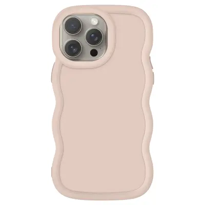 Ohišje za iPhone 15 Pro Silikonsko protipotresno ohišje serije Candy, Bež