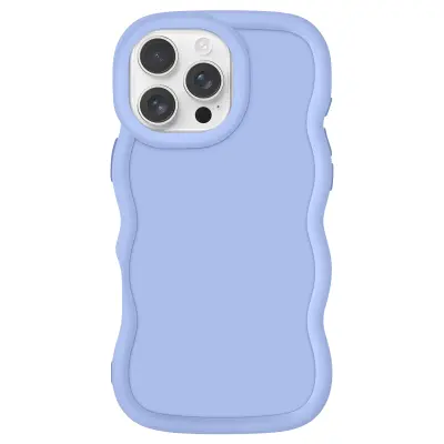 Ohišje za iPhone 16 Pro Silicone Odporen na udarce Candy serija, Lavanda