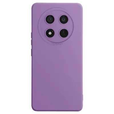 Ovitek za Honor Magic 7 Lite Silikonski gladki zaščiteni blok kamere, Vijolična