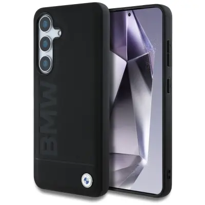 USNJENA TORBICA BMW BIG WORDMARK ZA SAMSUNG GALAXY S25 Z ZAŠČITO ZA TELEFON