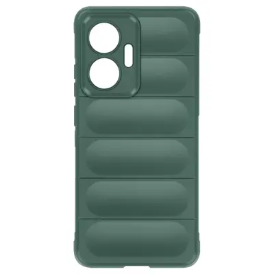 Ohišje za Xiaomi Poco F7 s silikonsko reliefno teksturo, Zelena