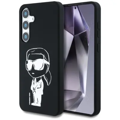 ETUI KARL LAGERFELD SILICONE GRAFFITI    IKONIK PRINTED LOGO MAGSAFE DO SAMSUNG GALAXY S25 CZARNY